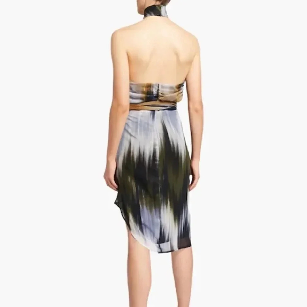 ONE33 SOCIAL MULTI COLOR HALTER TOP DRESS - Picture 3 of 16